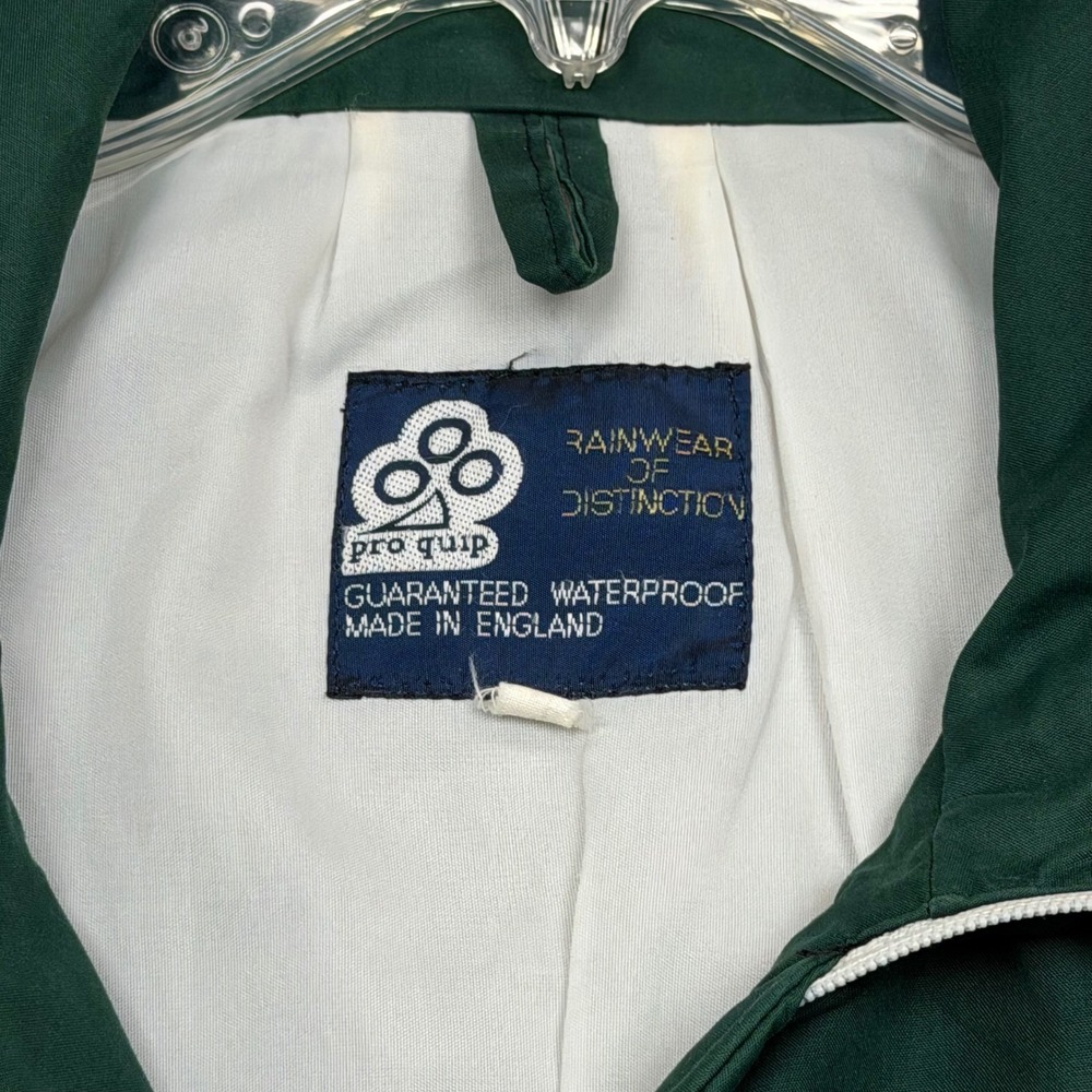 ProQuip Golf Rain Jacket Mens XL Green Gore-Tex Waterproof Made in England FJ - Picture 3 of 16